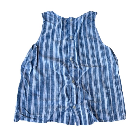 Callie Striped Linen Tank - Picture 4 of 11